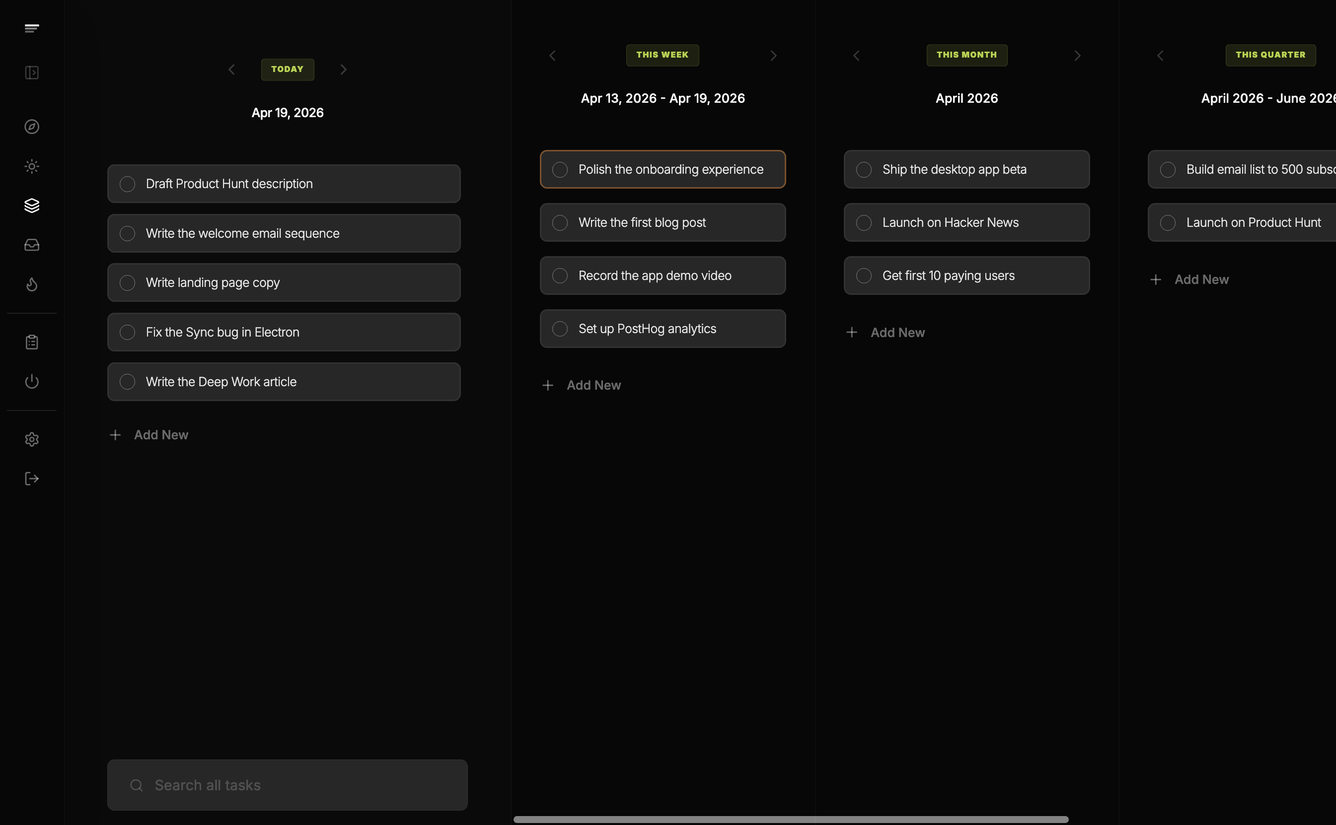 FocusLedger Horizons